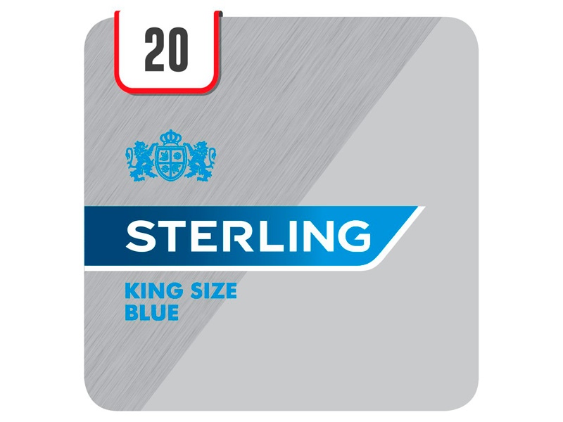 Sterling Blue duty-free carton
